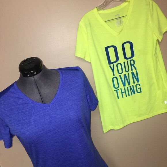 Danskin Pair 2 Athletic Shirts M/L - Picture 1 of 8